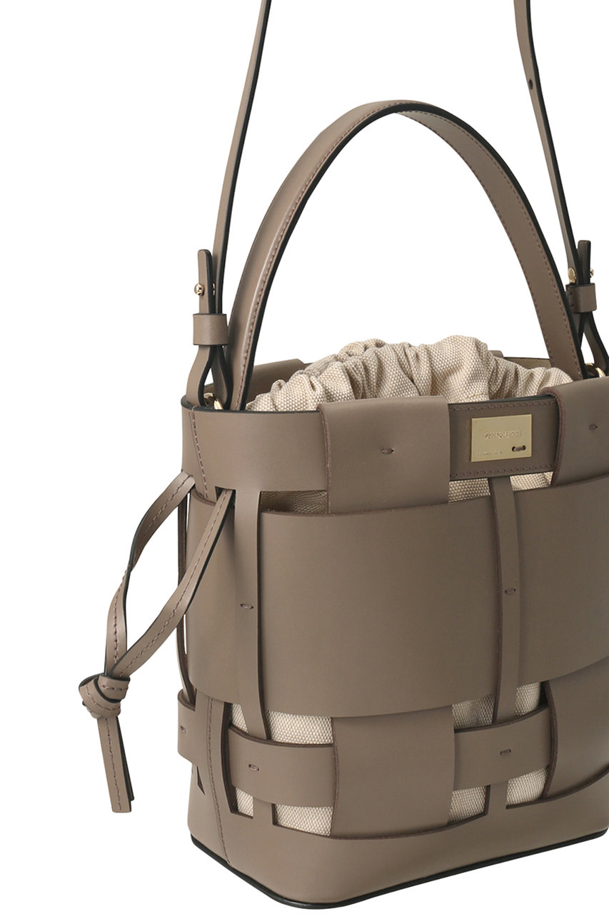 ZANCHETTI(ザンケッティ)｜WOVEN BUCKET SMALL/ブラック の通販