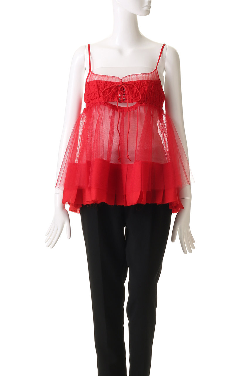 MAISON SPECIAL(メゾンスペシャル)｜See-through Tulle Tunic