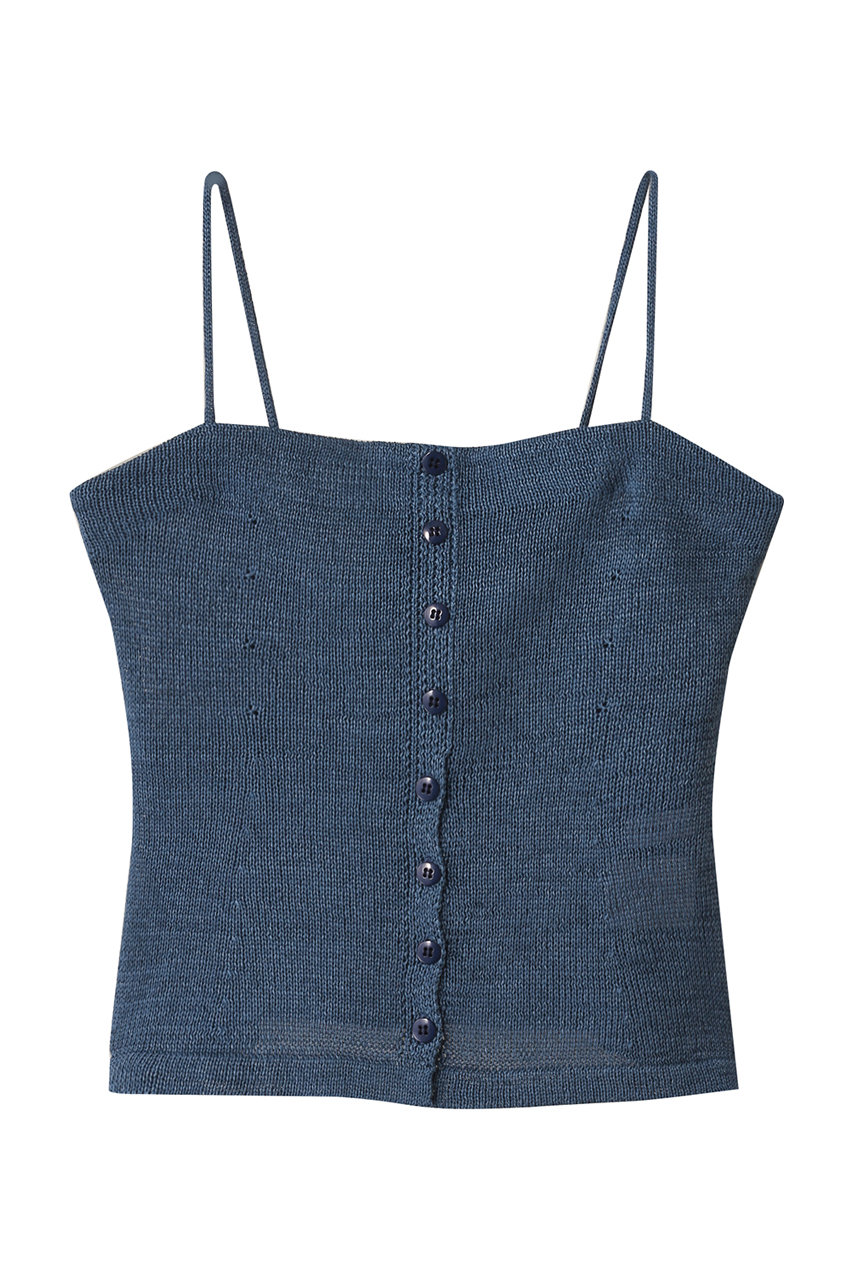 STUNNING LURE(スタニングルアー)｜ニットキャミ/ブルー の通販