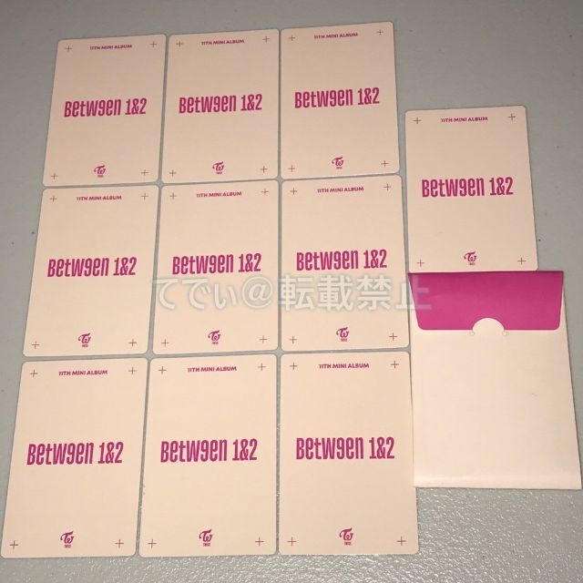 TWICE 直筆サイン「BETWEEN 1&2」トレカセットの通販 by てでぃ@プロフ