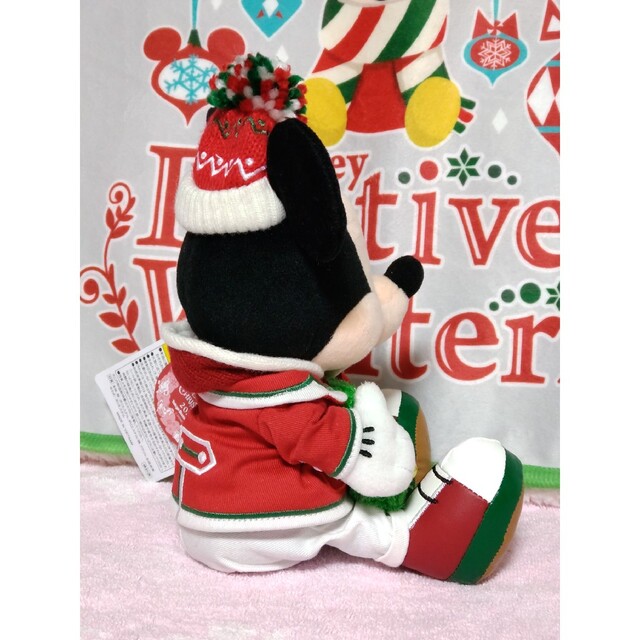 ミッキーマウス - ディズニークリスマス ぬいぐるみ ミッキーサンタ