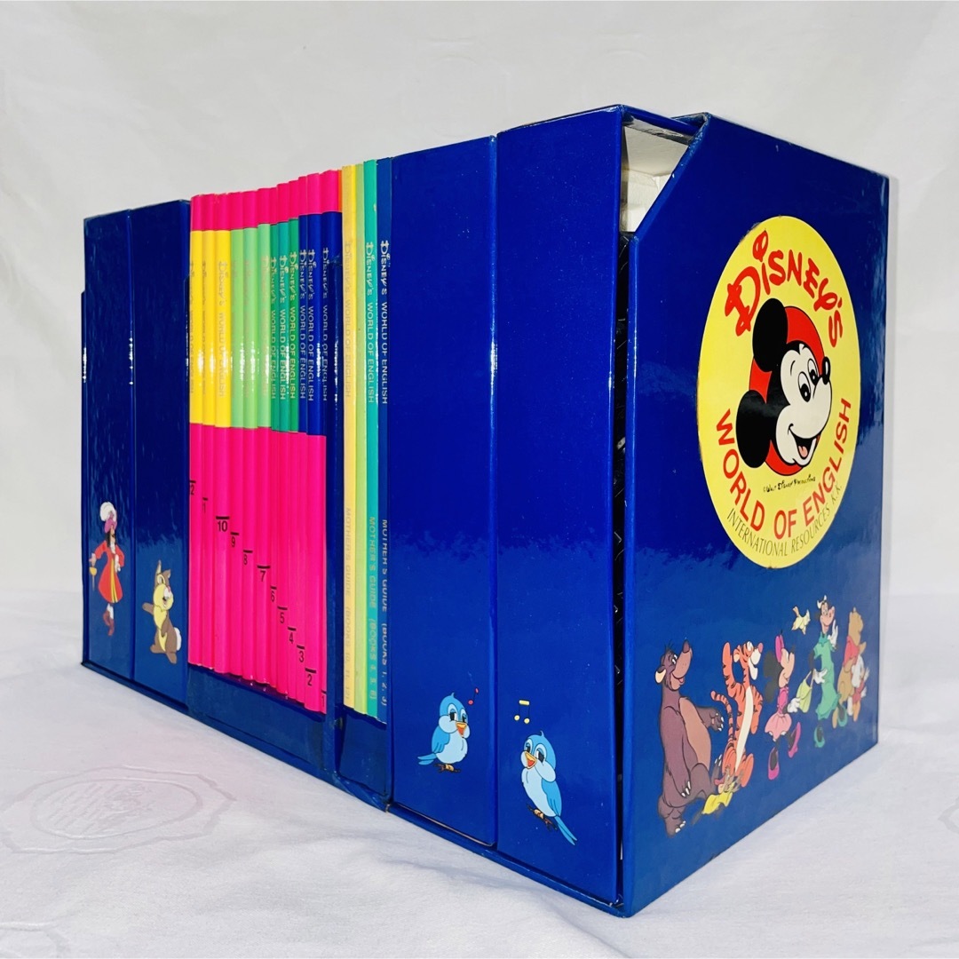 Disney - Disney world of english 1〜12 本＋カセット＋教材の通販 by
