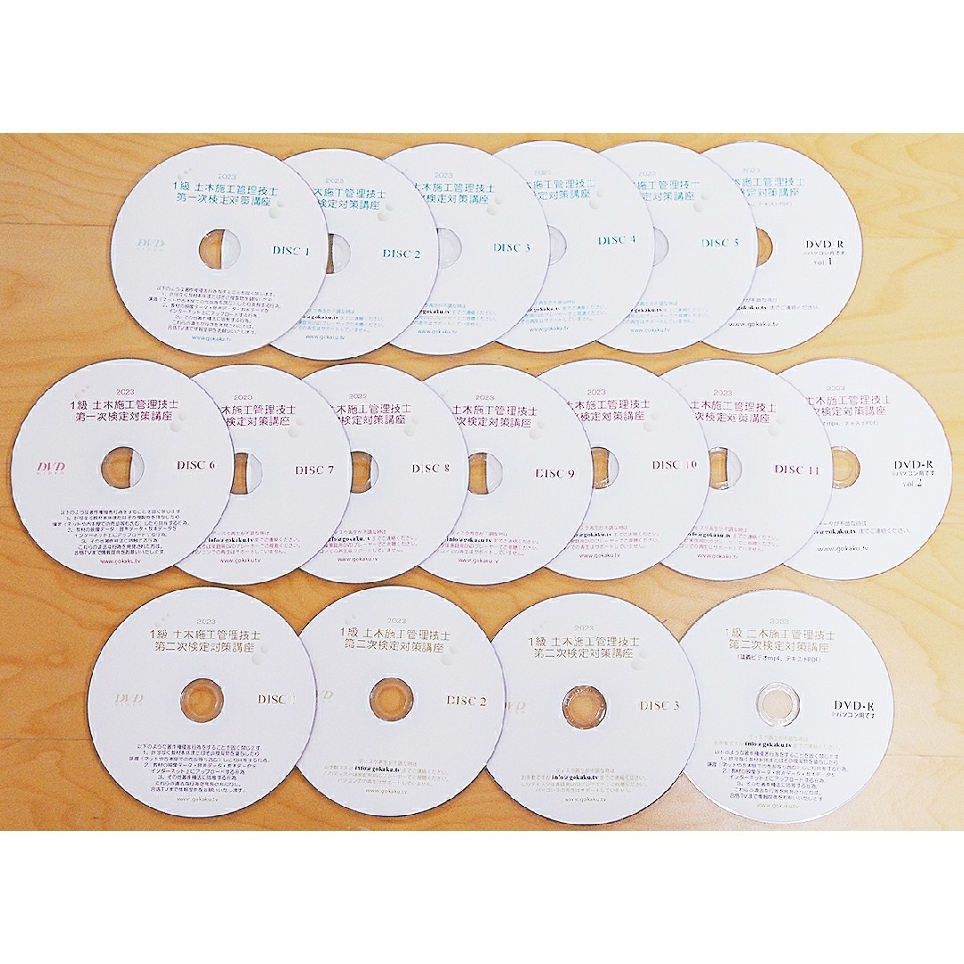 2024年版 1級土木施工管理技士 第一次＆第二次 DVD17枚 テキスト付きの