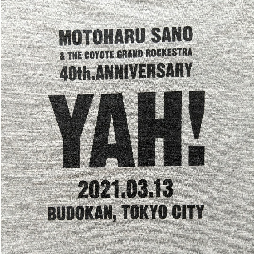 佐野元春 40周年記念 日本武道館 ライブ 半袖Tシャツ Lサイズ 灰色