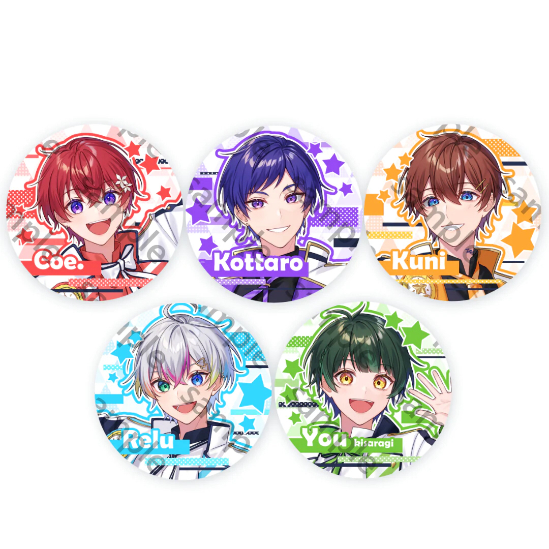 新品☆すたぽら【Relu】すたぽらってなぁに？ ☆缶バッジ☆第6弾☆2点