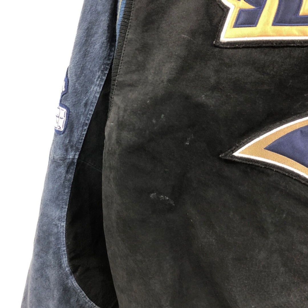 G-ⅢNFLロサンゼルス・ラムズオールレザースタジャンスウェードXL