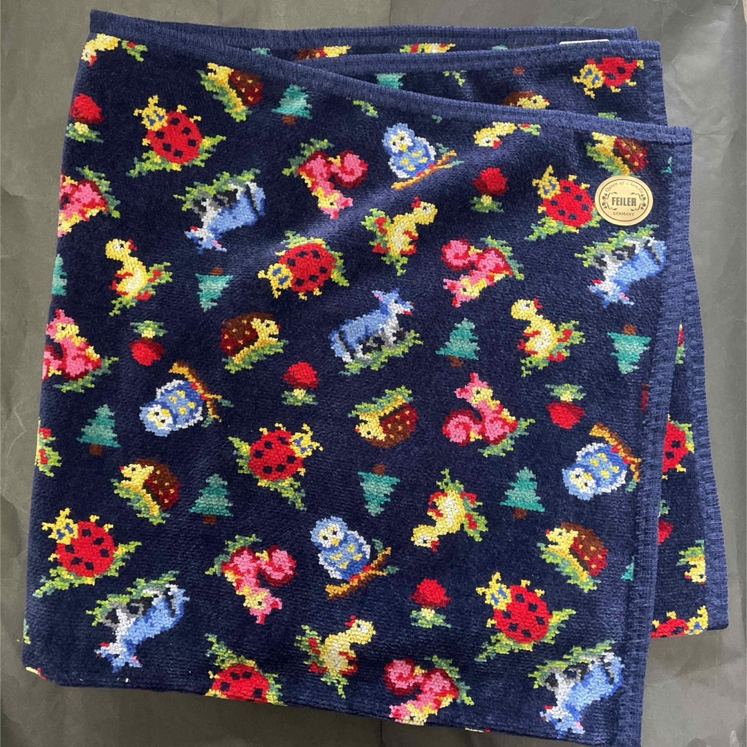 フェイラー 新品 プティバス おくるみ ワールドアニマルマップ VERY