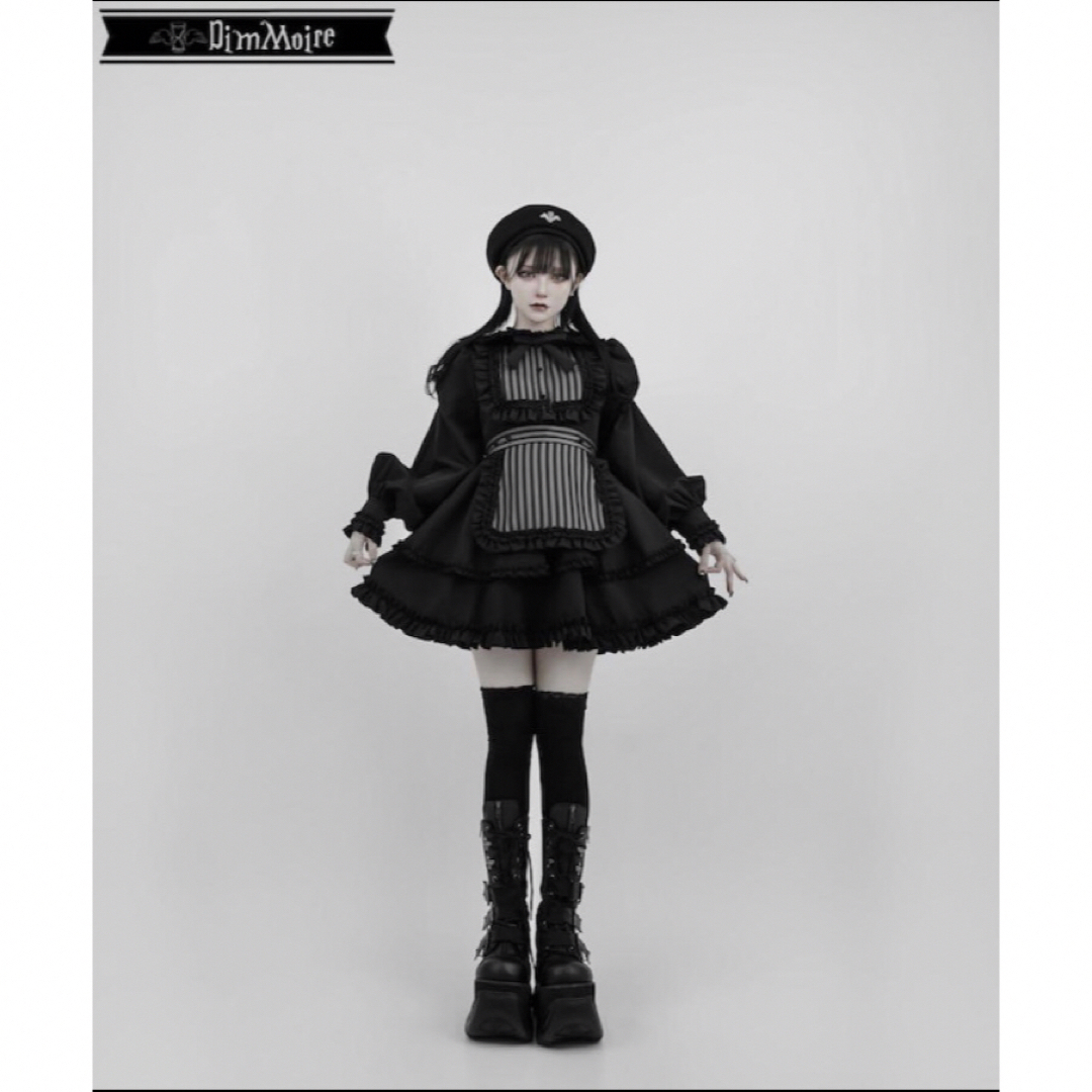 REFLEM - DimMoire ディムモアール 絶メイドワンピース Black&Stripeの