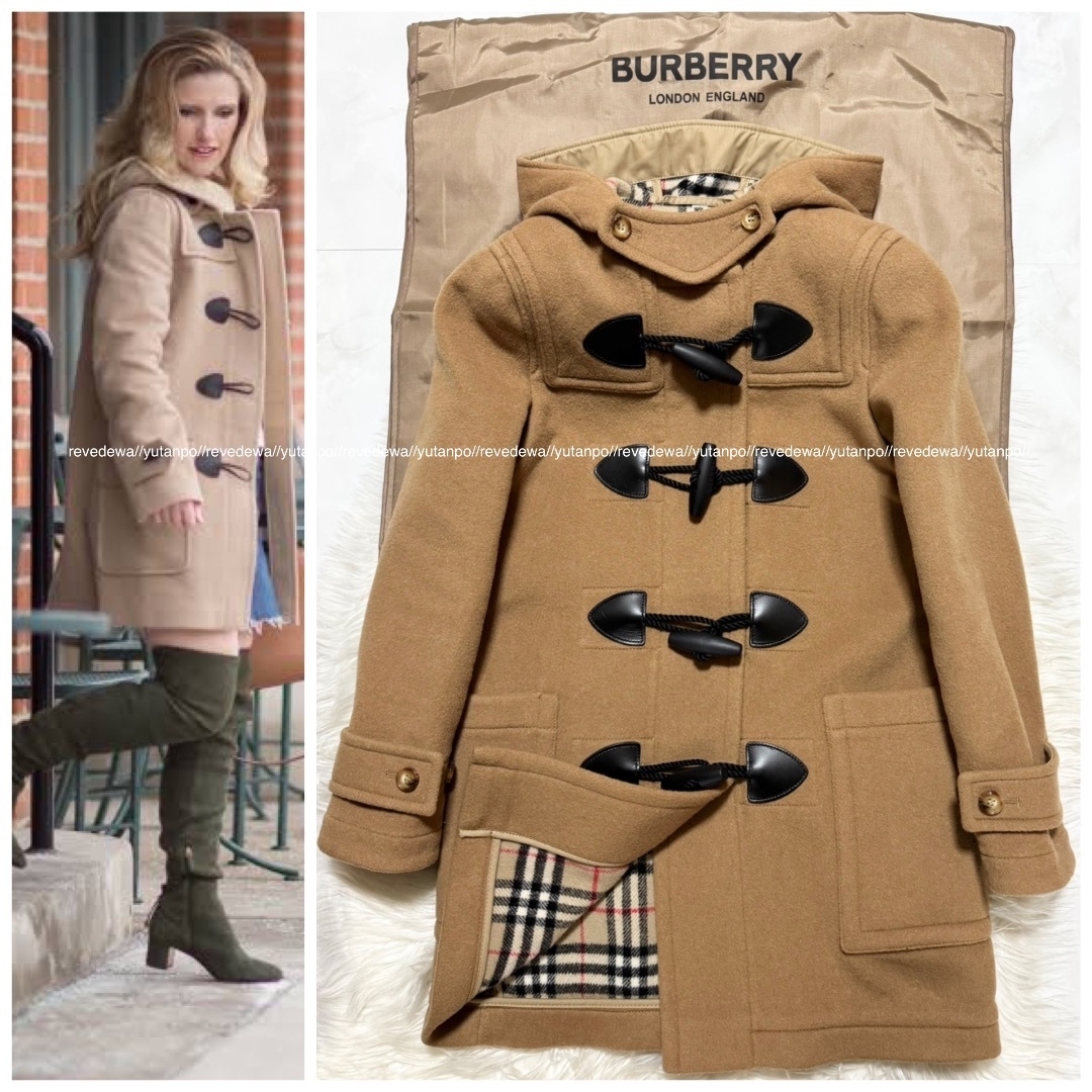 BURBERRY - 本物 現行タグ 極美品 バーバリー レザー切替 ノバチェック
