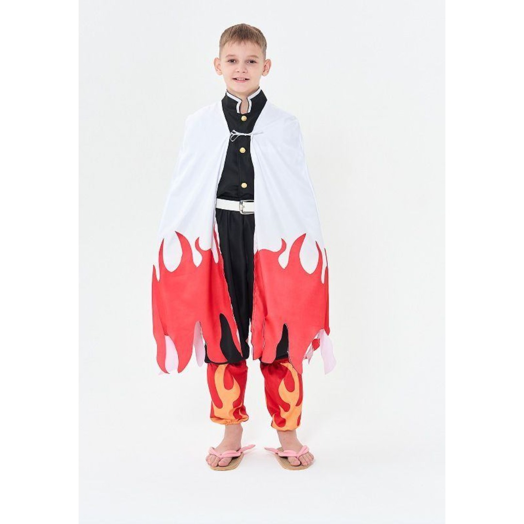 鬼滅の刃 国風服 中華風衣装 中国限定 グッズ 煉獄杏寿郎 炎柱 6点