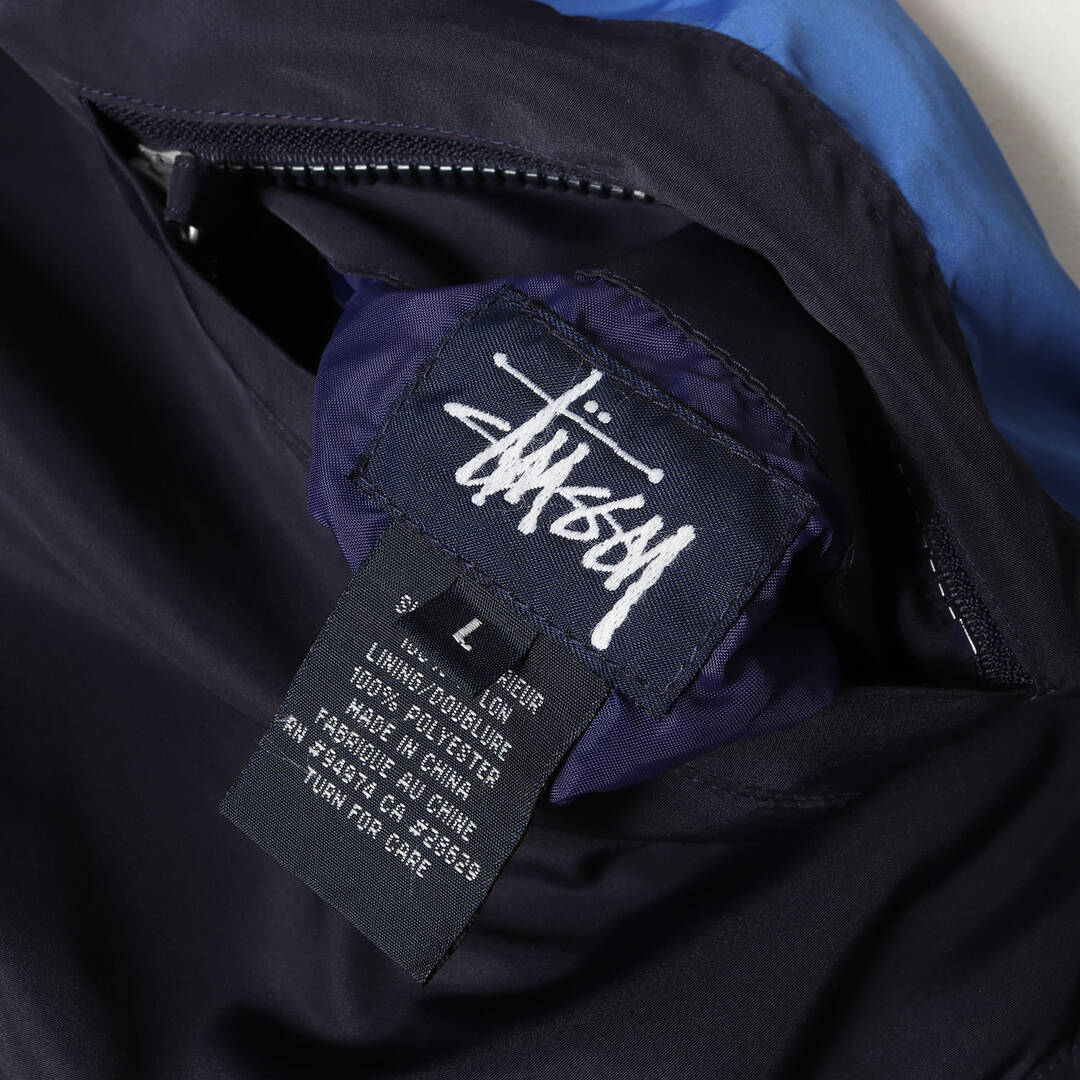 STUSSY - STUSSY ステューシー ジャケット グレー×ネイビー サイズ:L