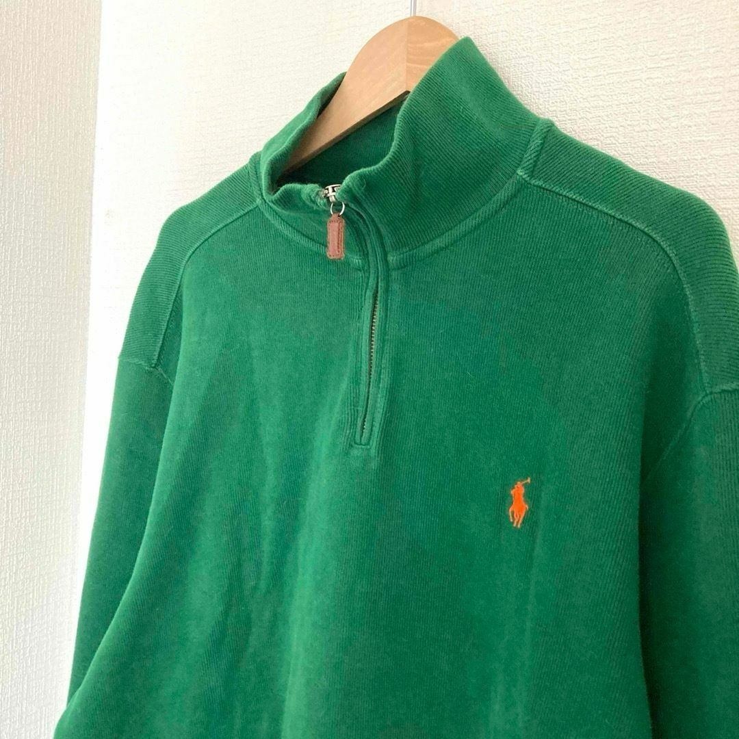 POLO RALPH LAUREN - 90s ラルフローレン スウェット ハーフジップ
