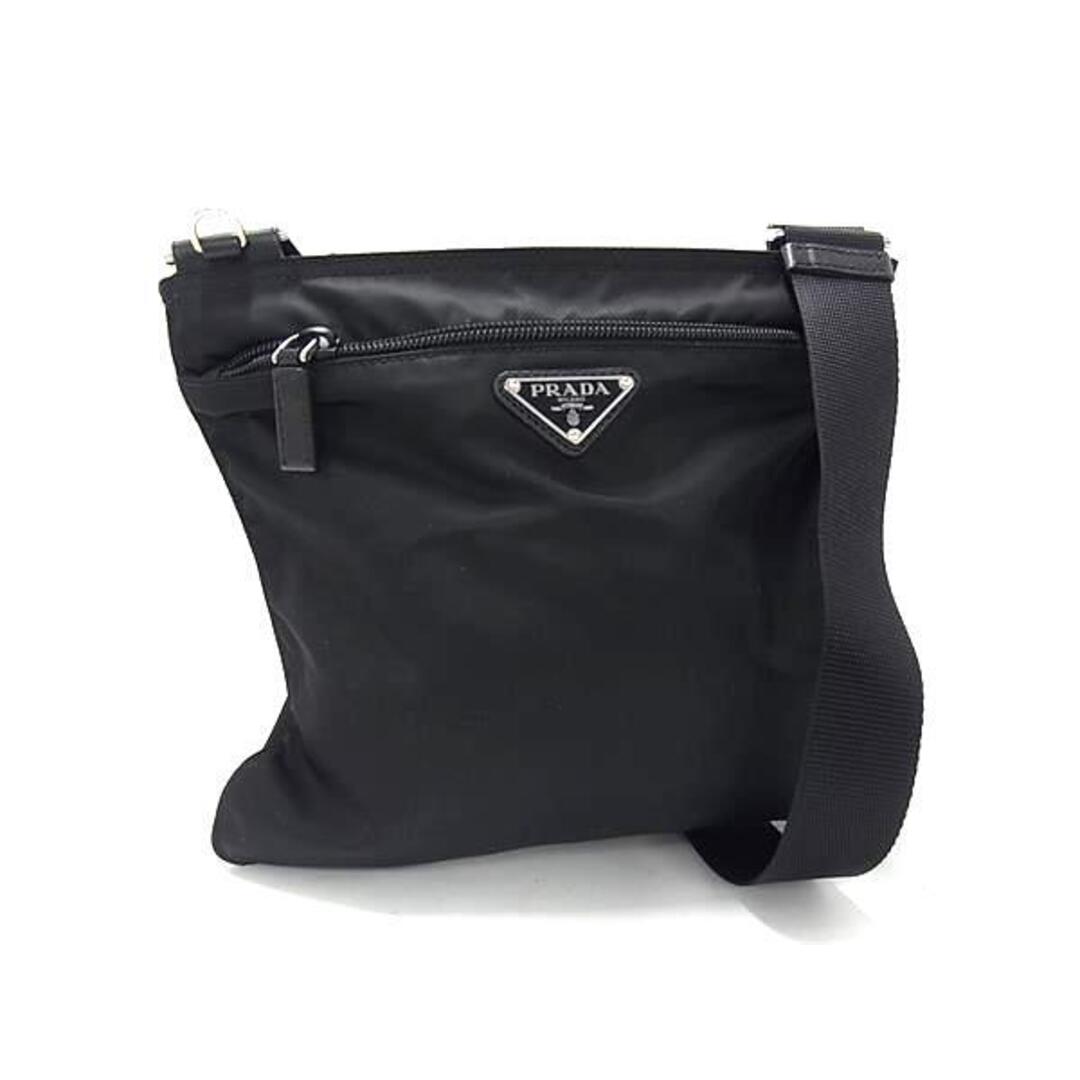 PRADA - PRADA プラダ ショルダーバッグ トライアングルロゴ ブラック
