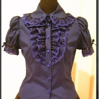 Moi-meme-Moitie - Moitie ガーゼフリルブラウスの通販 by まなたま's