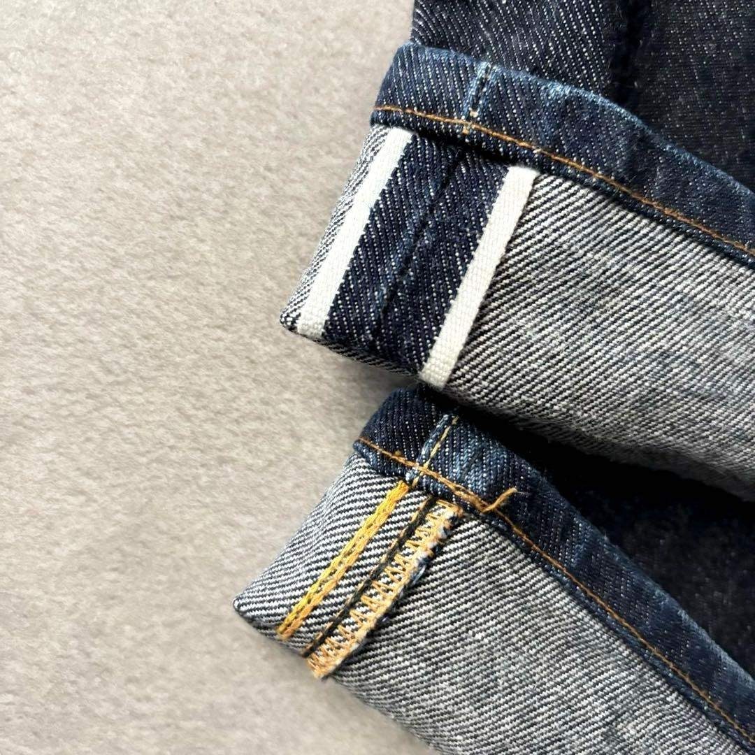 EVIS 初期 2101 手描きカモメ 濃紺 W28×35 セルビッジ 日本製