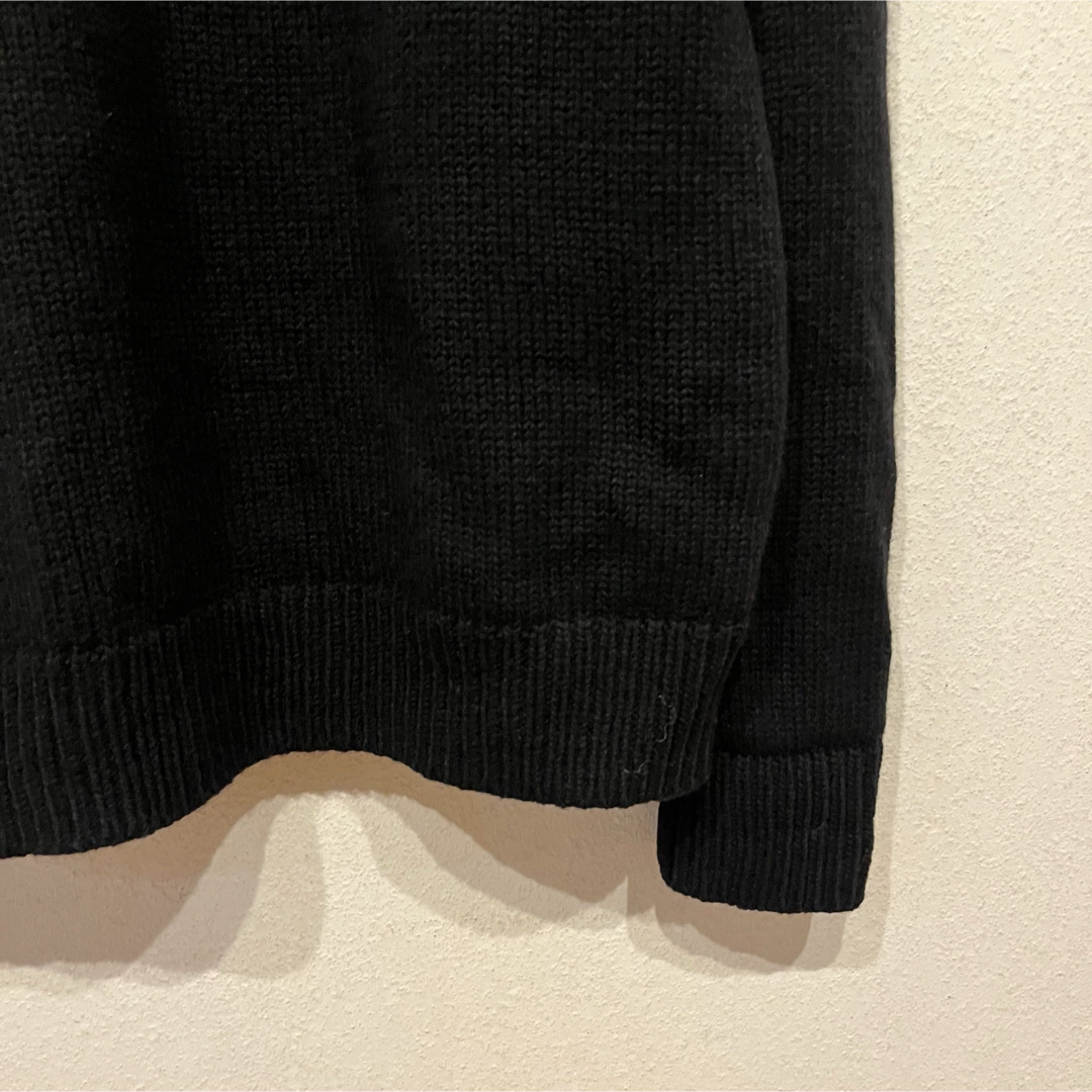 美品】YONETOMI 24AW ソフトラムウール ニット プルオーバー 黒の通販