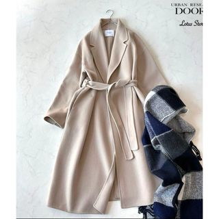 URBAN RESEARCH DOORS - 新品タグ付◇ グレー ウールノーカラーミドル