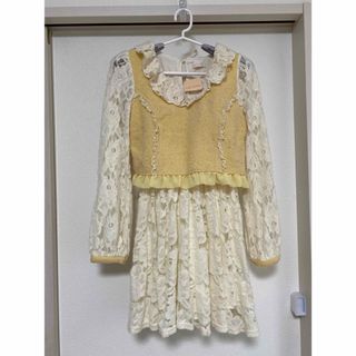 LIZ LISA - リズリサワンピース小花柄茶色ブラウンLIZLISAフリルレース