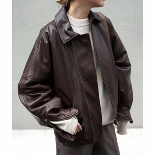 Theory luxe - theory luxe ノーカラー レザージャケットの通販 by