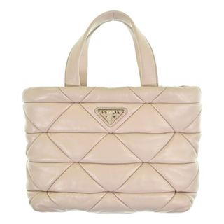 PRADA - プラダ PRADA ハンドバッグ スモールクロシェ ラフィア ピンク