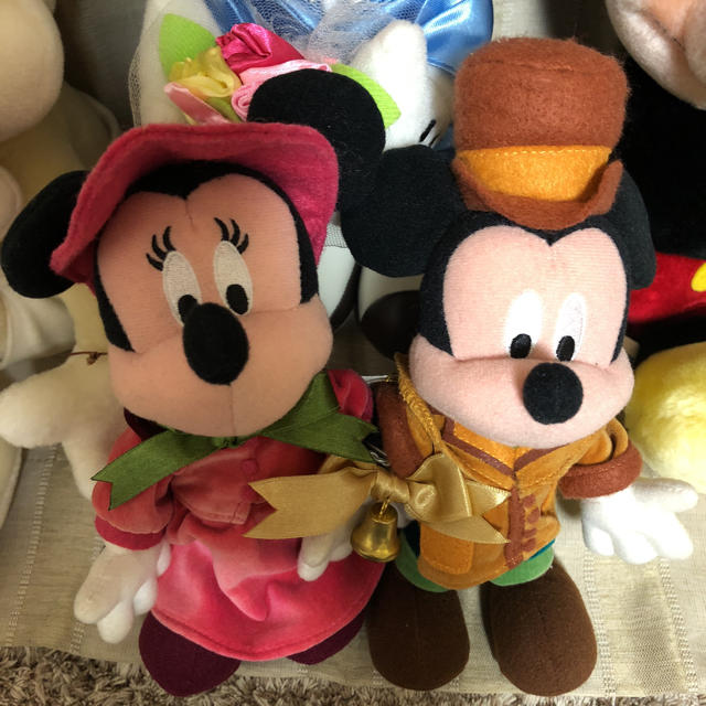 Disney - ミッキー＆ミニーぬいぐるみ手足針金？ワイヤー入り他3点