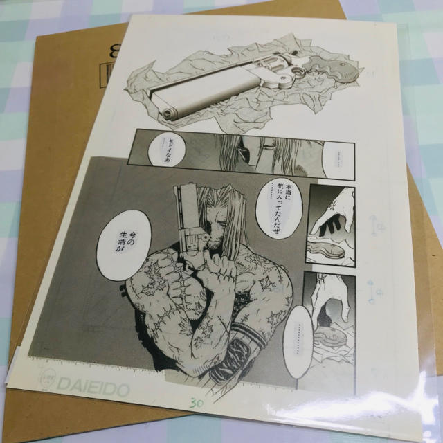 内藤泰弘の世界展 グッズ トライガン TRIGUN 複製原稿（2枚セット）の