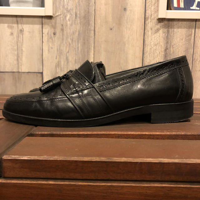 90's 【イヴ・サンローラン】 タッセルローファー 黒 #385 YSL Yves