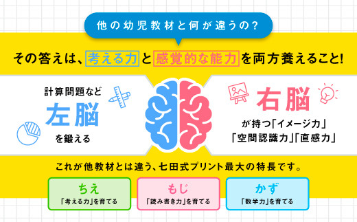江津市限定返礼品】七田式プリントB 3歳半～5歳 SC-50｜しちだ 七田式