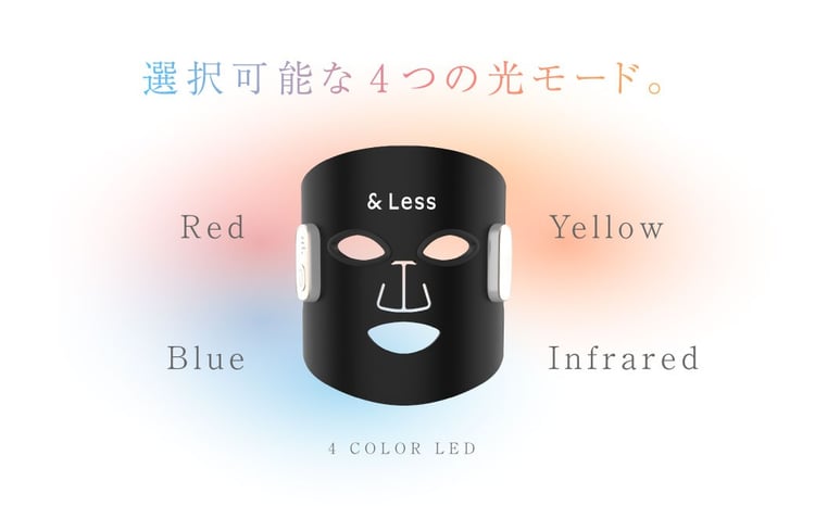美肌LEDマスク 【2年保証】 ／ 日本製 シワ・毛穴ケア 光美顔器 LED