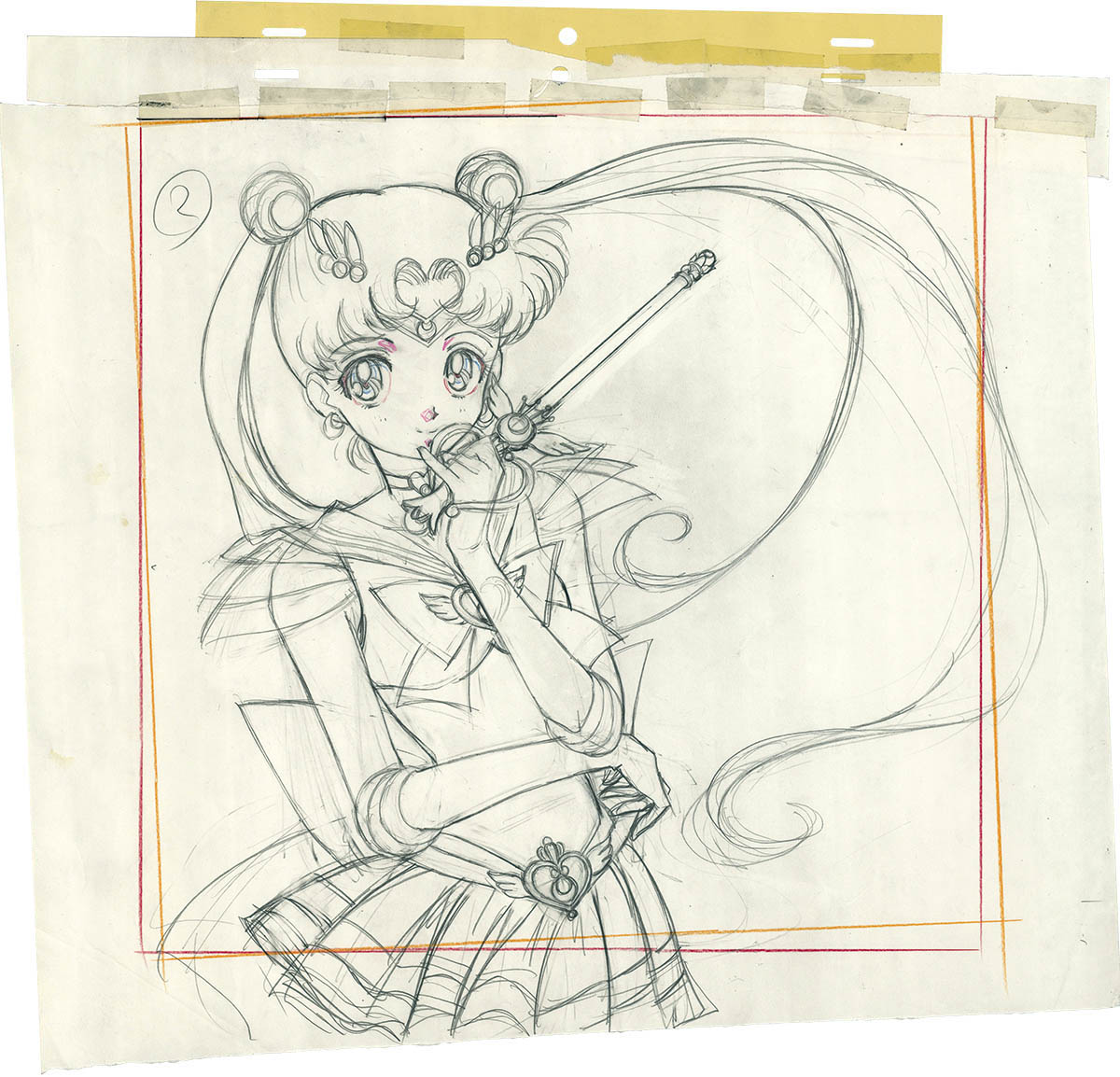 3184] 美少女戦士セーラームーン 版権ラフ / 直筆:伊藤郁子