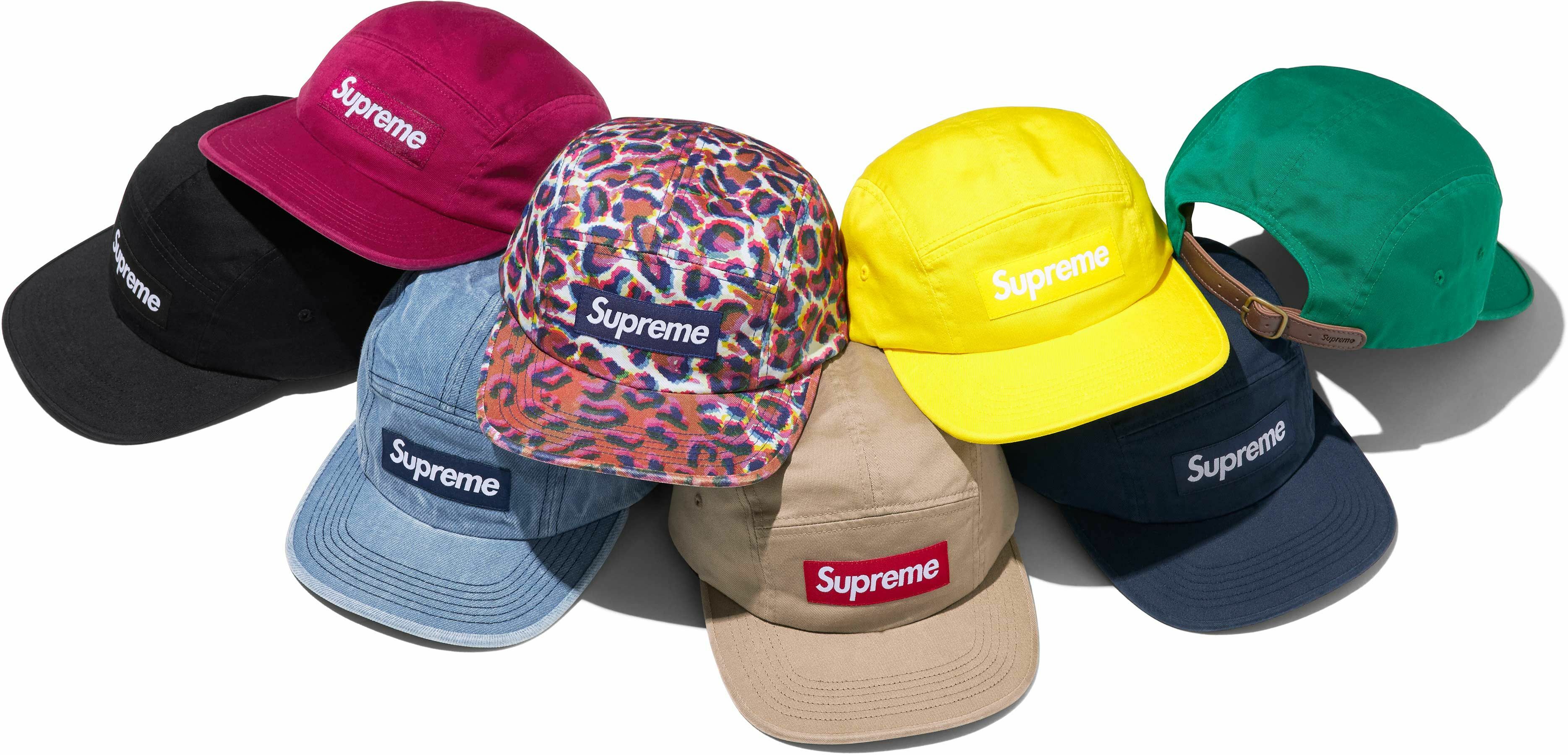 Supreme Washed Chino Twill Camp Cap (8Colors)