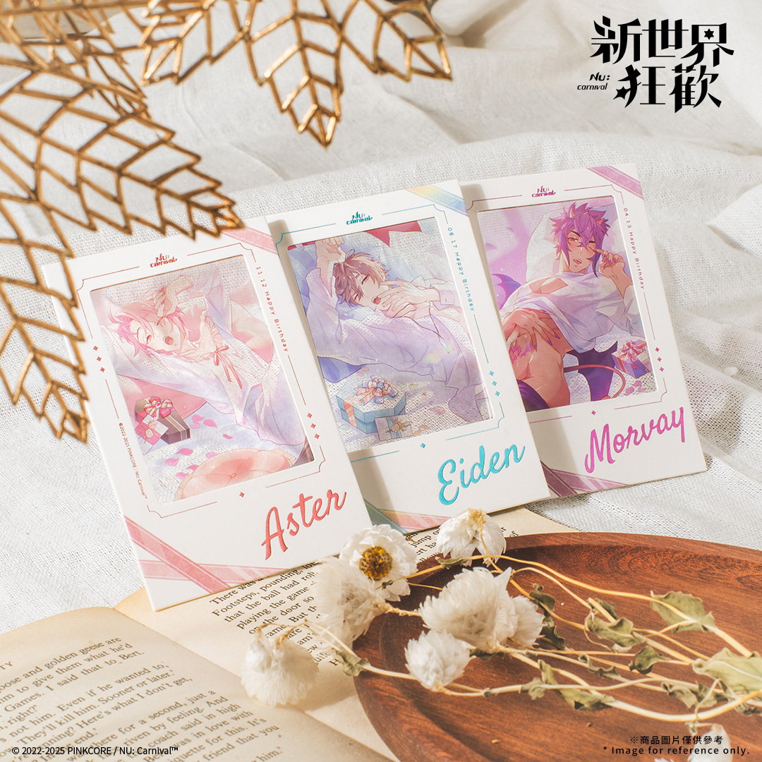 誕生日のひとときシリーズ - 箔押し加工チェキ風カード﹙ランダム 全12種﹚