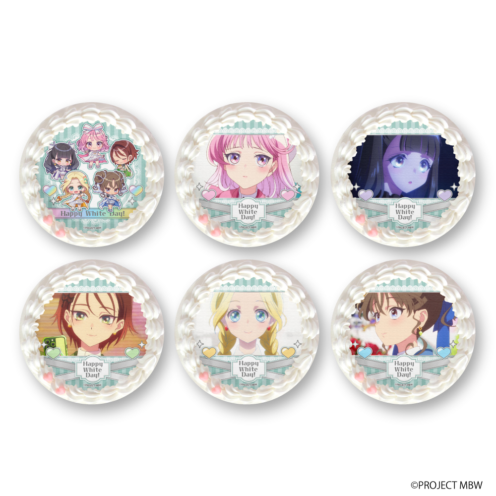 【マロンプリン】 魔法のパワーストーン prod by BAD ENDO バレンタインプリマカロン6個セット2026（桃宮 唾切＆桃華 月詠＆桃角