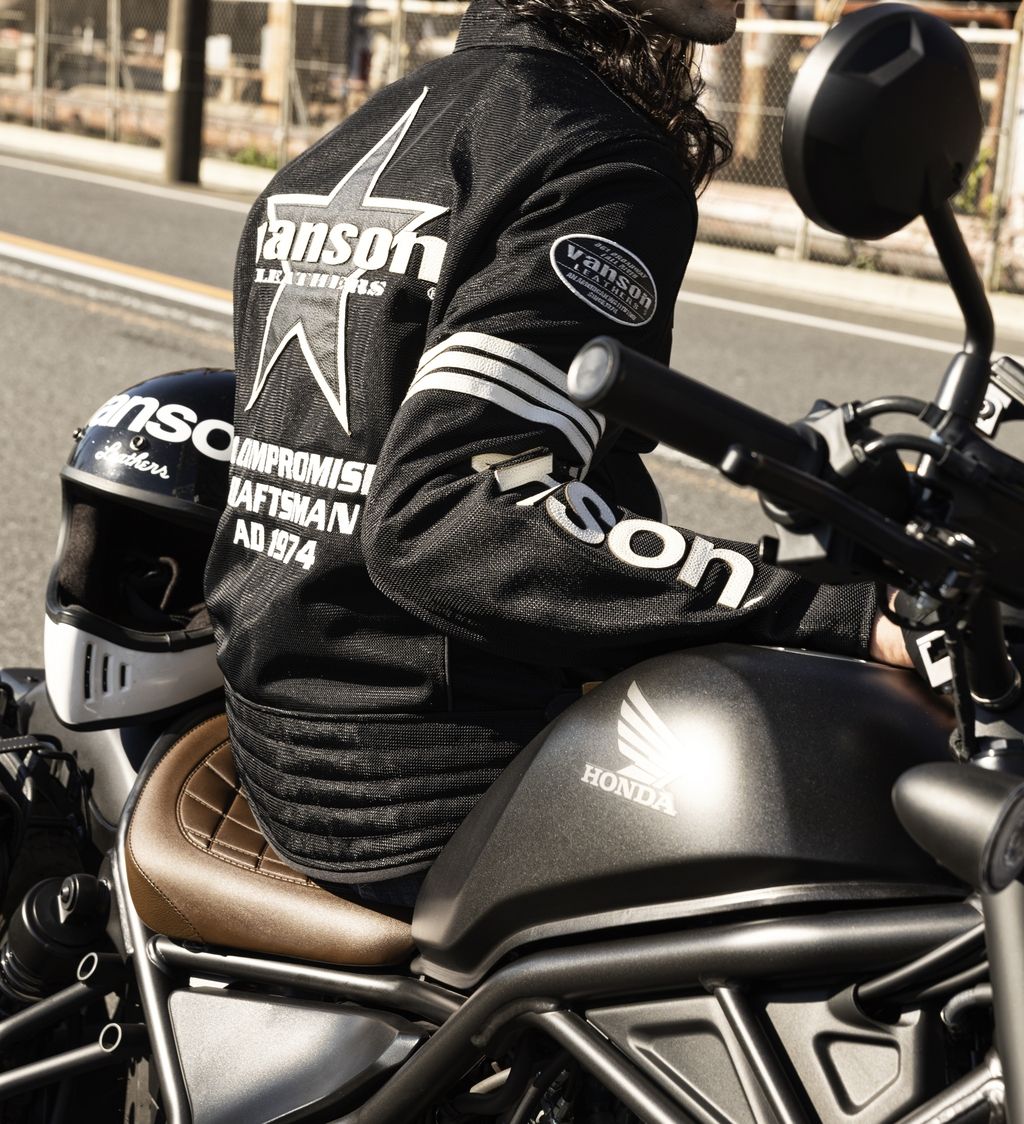 Webike | VANSON バンソン メッシュライダースジャケット(VS25105S