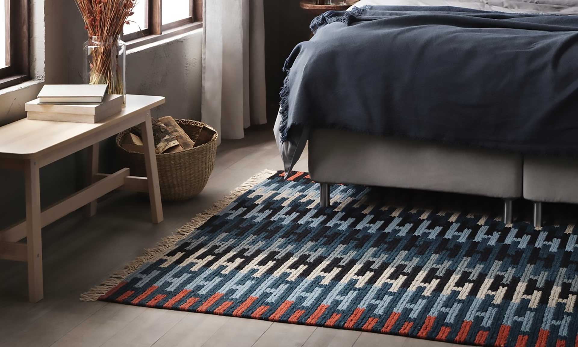 イケアのイチオシはウールラグ個性的で美しいハンドメイドラグ