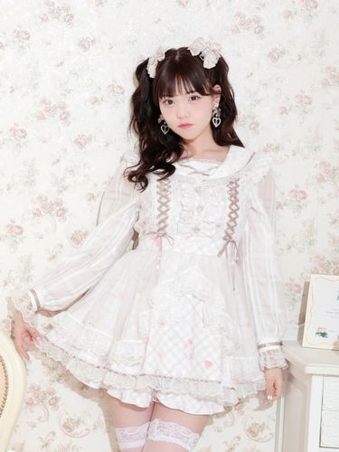 キラキラビジューセーラーセットアップ（セットアップ｜ピンク