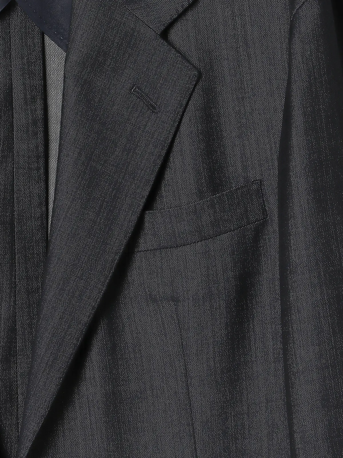 GOOVI／ジャケット／ウールキュプラ／デニムルックシャンブレー | SUIT