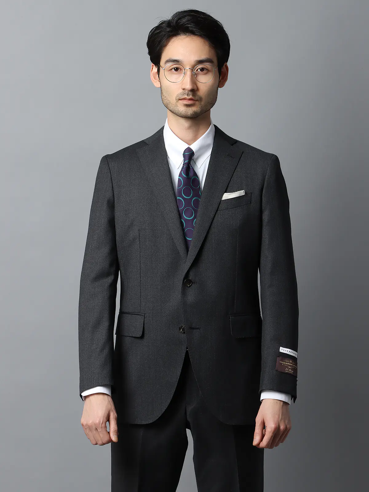 スーツ／2つボタン／CANONICO／21μPRUNELLE／無地／CH22 | SUIT SQUARE