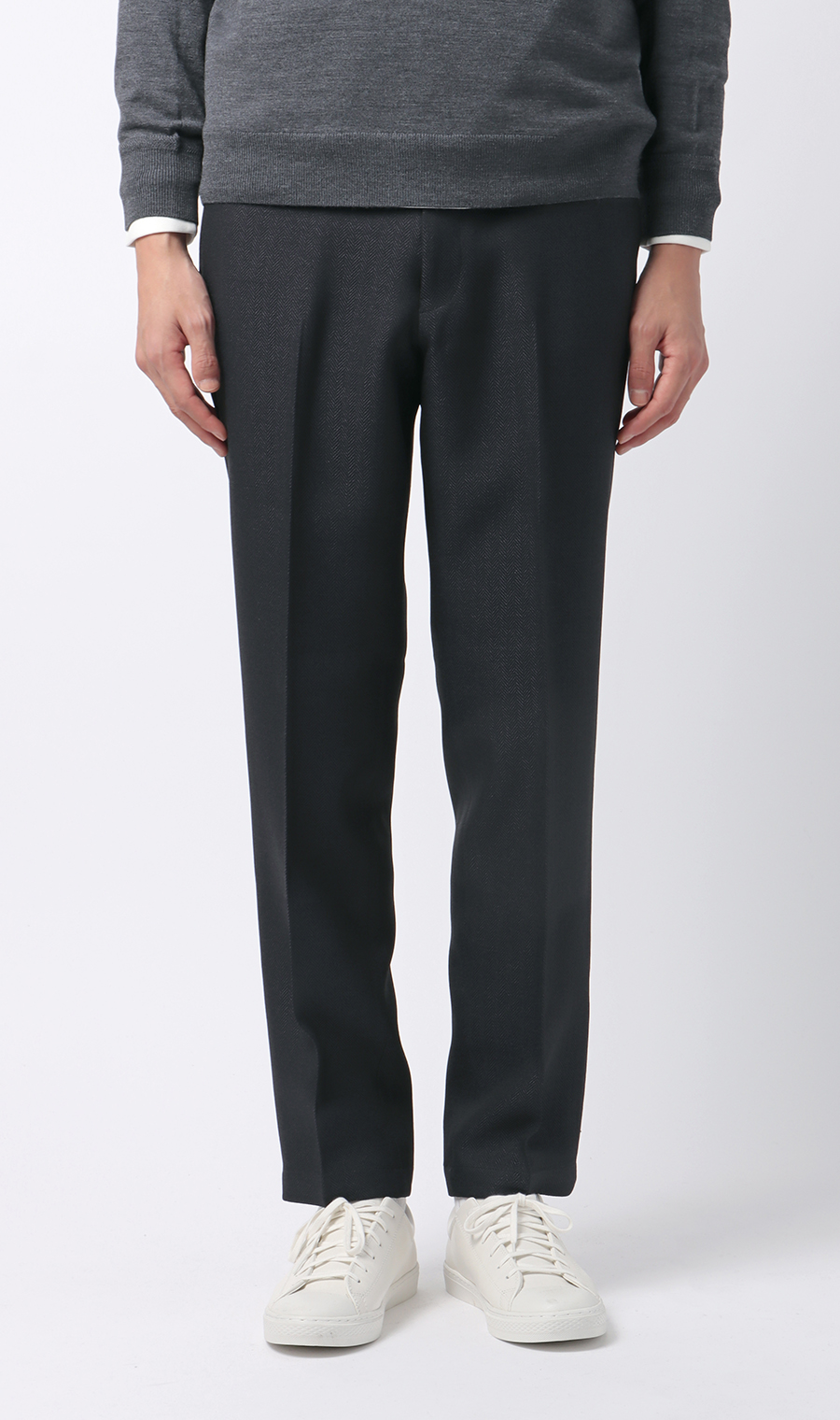 スタイリッシュスラックス【ツイード】【セットアップ着用可】【裾上げ