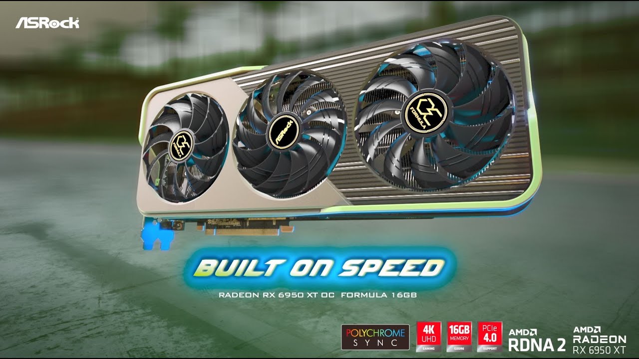 ASRock AMD Radeon RX6950XT 注意点あり 4K解像度でも快適！ 2495MHzのブーストクロックを実現したASRockの