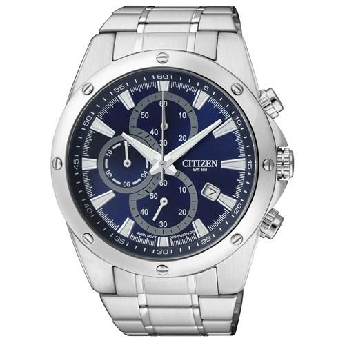 シチズン 逆輸入 メンズ AN3530-52L クロノグラフ ブルーダイアル