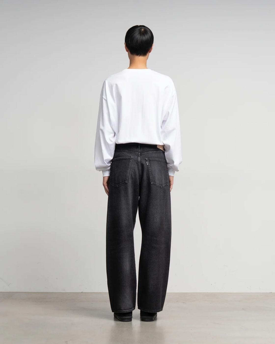 Graphpaper * Selvage Denim Five Pocket Wide Straight Pants DARK