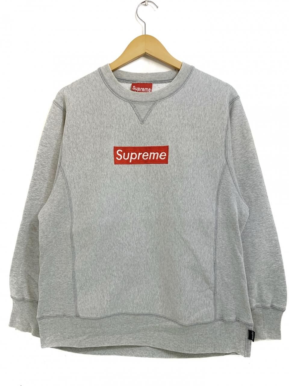 USA製 90s SUPREME Box Logo Crew-Neck Sweatshirt (GREY) M 初期