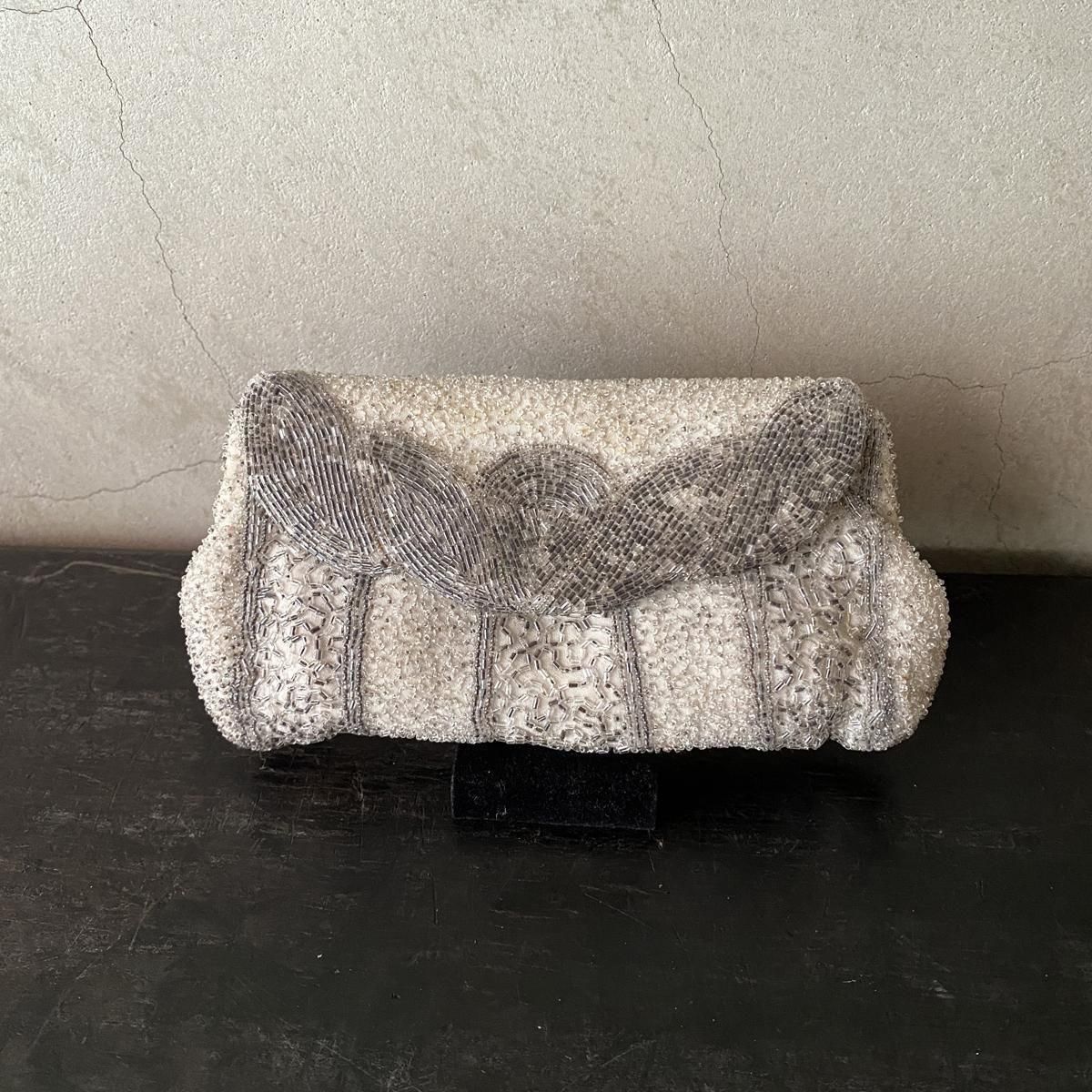 1920-30年代 ガラスビーズ クラッチバッグ（Art deco Glass Beads