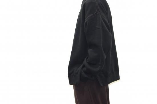 YOKE | OVERSIZED PIPING SWEAT(BLACK) | パイピングスウェット