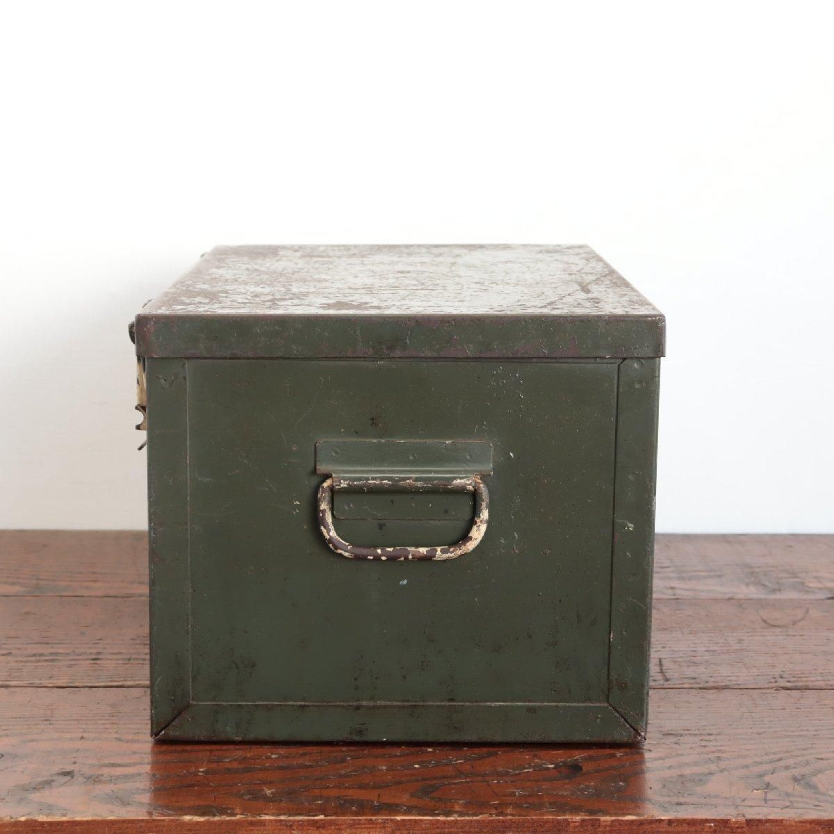 ヴィンテージ アルミトランク アメリカ ステンシル 運搬箱 収納 什器