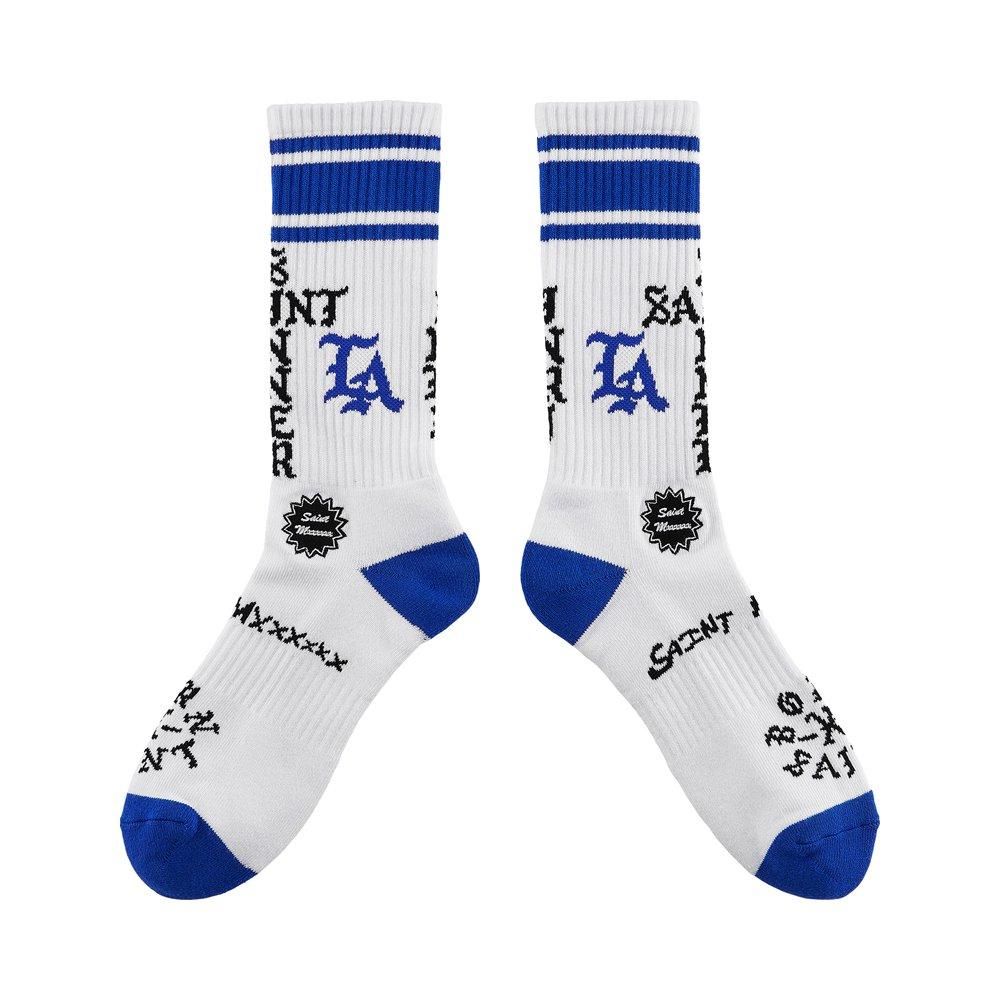 SAINT MXXXXXX(セントマイケル) 商品ページ - BR SOCKS LA / WHITE