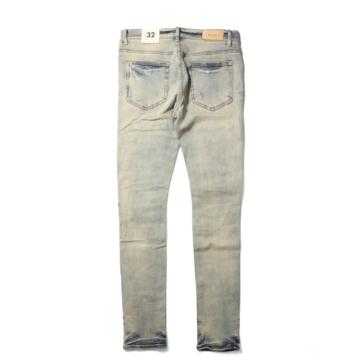 mnml] X165 Paisley Stretch Denim Blue/Black (28～38インチ) - DOPE