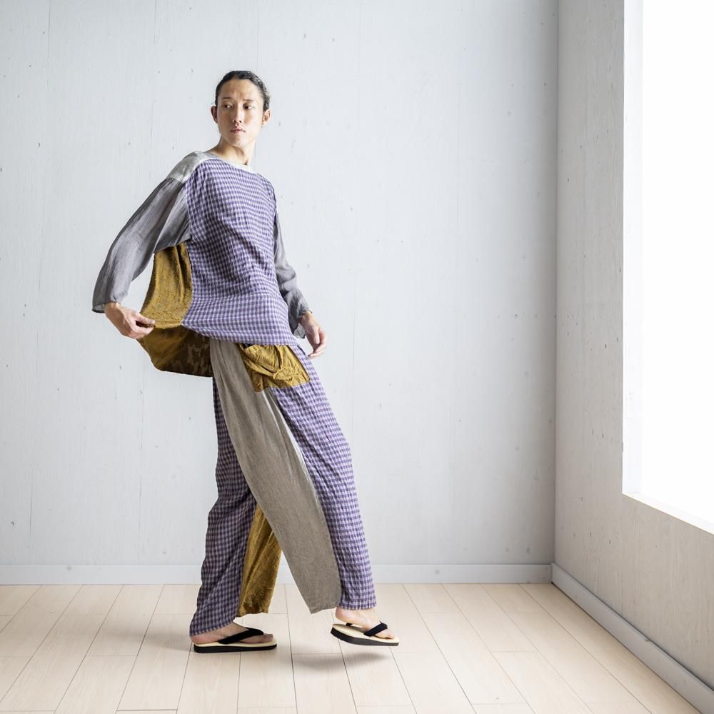 パッチワークパンツ(LIGHT GRAY / CHARCOAL) - 公式オンラインストア