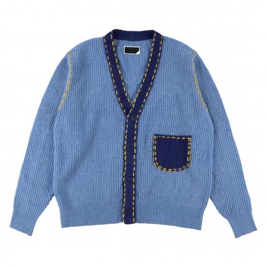 PHINGERIN/フィンガリン】PG1 CARDIGAN(SAX x BLUE) - 「PLACE